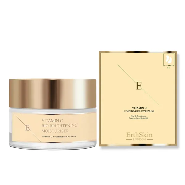 Vitamin C Bio Brightening Moisturiser 50ml + Vitamin C Hydrogel Eye Pads x - Black