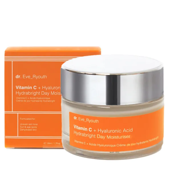 Vitamin C + Hyaluronic Acid Hydrabright Day Moisturiser 50ml - Black
