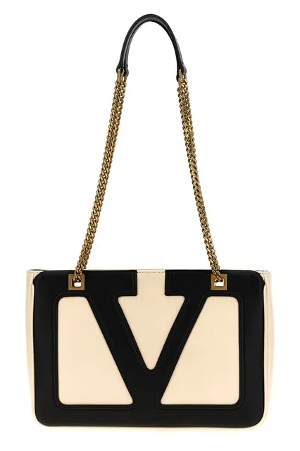 Viva Superstar small shopping bag - White/Black