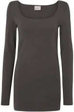 Vmmaxi My Ls Soft Long U-Neck Noos 10152908, for Women (Dark Grey Melange), XXL Vmmaxi My Ls Soft Long U-Neck Noos 10152908, for Women (Dark Grey Melange), XXL