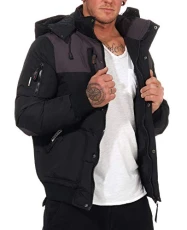 Volva Men - Men's Winter Autumn Jacket - Warm Coat Lining - Comfortable Long Sleeve Windbreaker Jacket - Ideal Elegant Gift Casual Men (Black L) Volva Men - Men's Winter Autumn Jacket - Warm Coat Lining - Comfortable Long Sleeve Windbreaker Jacket - Ideal Elegant Gift Casual Men (Black L)