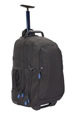 Voyager 35L Wheelie Rucksack - Concealed Straps, Multifunctional Bag Jet Black Voyager 35L Wheelie Rucksack - Concealed Straps, Multifunctional Bag Jet Black