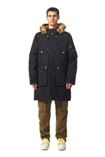 W-Colby-21 Black Hooded Parka Jacket