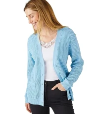 Waffle Cardigan Women V Neck Long Sleeves Waffle Cardigan Women V Neck Long Sleeves