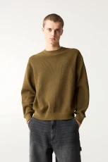 Waffle-Knit Jumper