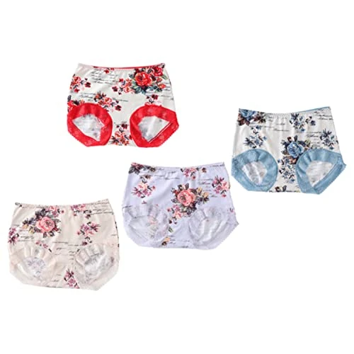 Waisted Underwear 4pcs Panties Women Bikini Panty Women Seamless Briefs Women Thong Panty Briefs Women - Waist Underwear Girls Briefs Female Briefs Chic Pure Cotton Miss Ladies