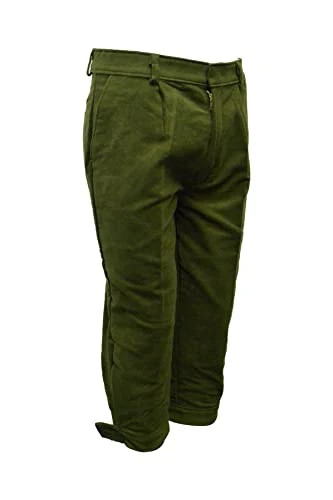 Walker & Hawkes - Mens Moleskin Shooting Plus Twos Breeks Trousers - Olive - 38