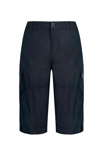 Walker Organic Cotton 3/4 Cargo Trousers Navy Size 36