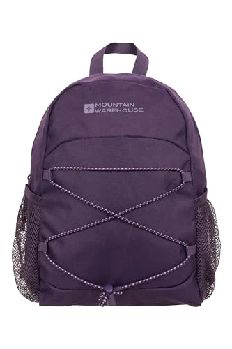 Walklet 6L Rucksack - Reflective Details Casual Daypacks, Bottle Pockets Backpack, Bungee Cords Bag, Shoulder Straps - Best for Picnics, Outdoors Dark Purple