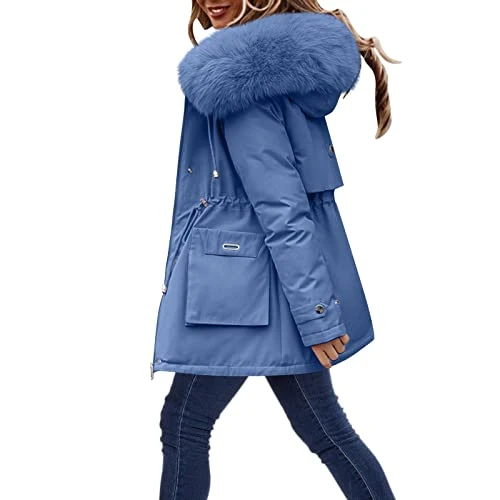 Warehouse Sale Clearance Winter Jackets for Women Coat Lapel Collar Long Sleeve Jacket Vintage Thick