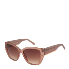 Warm Brown Classic Fit Sunglasses 56mm - Beige