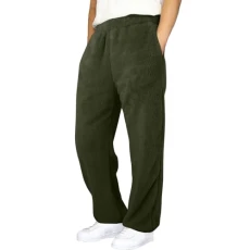 Warm Fleece Pyjama Jogging Bottoms for Men with Diamond Quilting, Warm Casual Trousers, Lined Jogging Bottoms, Jogger Trousers, Workout Trousers with High Medium Waist and Pockets, Men's