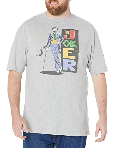 Warner Bros. Men's Thrift Joke T-Shirt, Athletic Heather, 5XL Big Tall