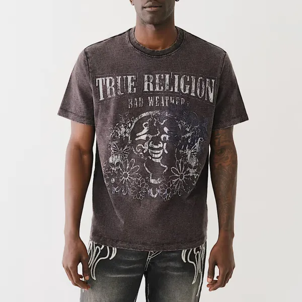 Washed Black Bwxtr Hs Hail Haven Cotton T-Shirt