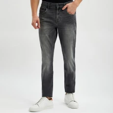 Washed Black Slimmy Tapered Comfort Stretch Jeans test - Grey