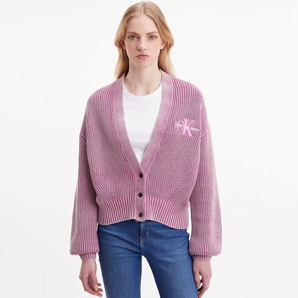 Washed Monologo Cardigan