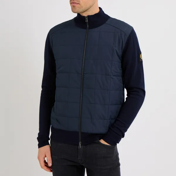 Washed Navy Kelbrook Cotton Zip Top