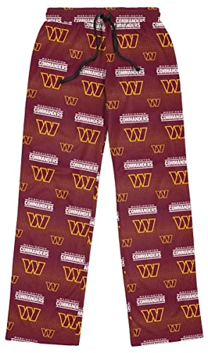 Washington Commanders Men's Scatter Pattern Pajama Lounge Multi Color Pants