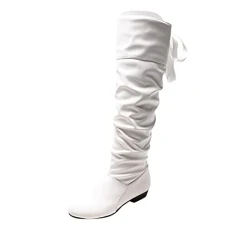 Watch for Warehouse Deals Clearance,Knee High Boots Women Wide Calf,Ladies Vintage Solid Color Leather Top Boots Side Zip Belt Buckle Flat Fashion Long,Sale Clearance White Watch for Warehouse Deals Clearance,Knee High Boots Women Wide Calf,Ladies Vintage Solid Color Leather Top Boots Side Zip Belt Buckle Flat Fashion Long,Sale Clearance White