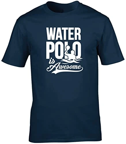 Water Polo is Awesome Unisex Short Sleeve t-Shirt (Specific Size Guide in Description) Navy Blue