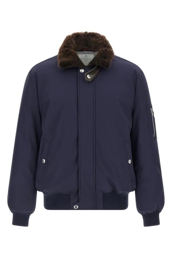 Water Repellent Nylon Bomber Jacket