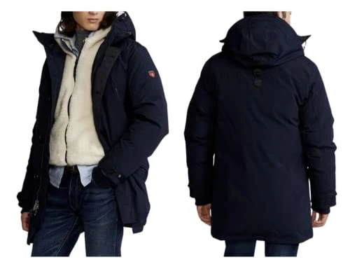 Water-repellent Parka W. 650g Down Jacket Coat Down Jacket Navy, Navy Blue, L