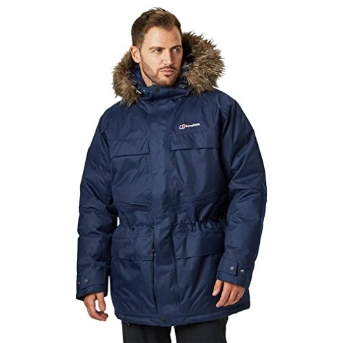 Waterproof Hudsonian Men's Outdoor Parka Down Jacket available in Dusk - Small