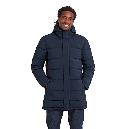 Watson Mens Ultra Warm Wind and Water Resistant Long Padded Winter Jacket, Adjustable Hood. Mens Win