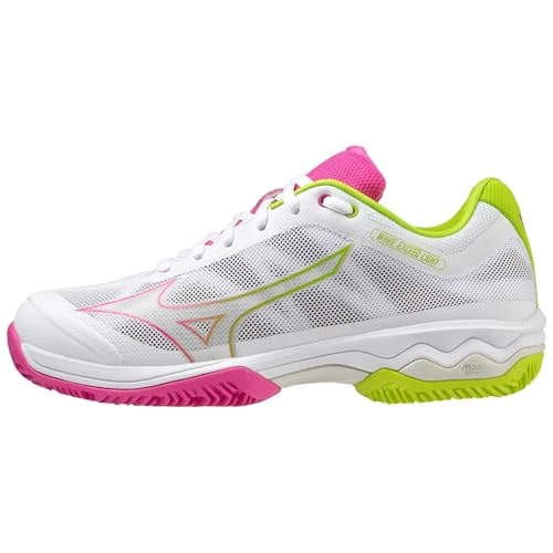 Wave Excd Ltp Womens Tennis Shoes White/Fuchsia/ALM 6 (39)