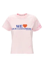 We Love Our Customers t-shirt Pink Size