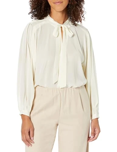 Wells Blouse in Winter White Shirt, XXS