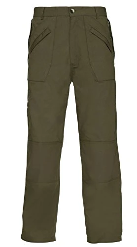 Wenlock Mens Classic Lightweight Poly Cotton Chino Trouser Olive 46W / 31L