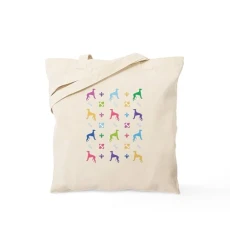 Whippet Designer Tote Bag Natural Canvas Tote Bag, Reusable Shopping Bag Whippet Designer Tote Bag Natural Canvas Tote Bag, Reusable Shopping Bag