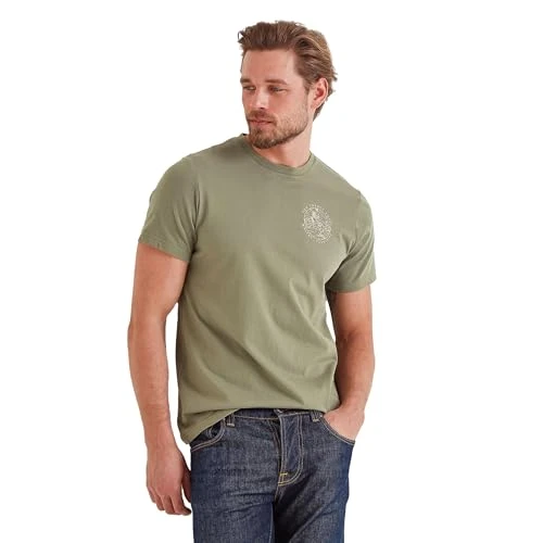 Whitby Men's T-Shirt. Crafted from 100% Sustainable Cotton Ensuring It's an Eco-Friendly Choice. Pai