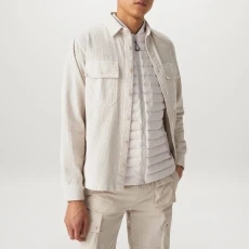 White Airframe Padded Gilet - Beige