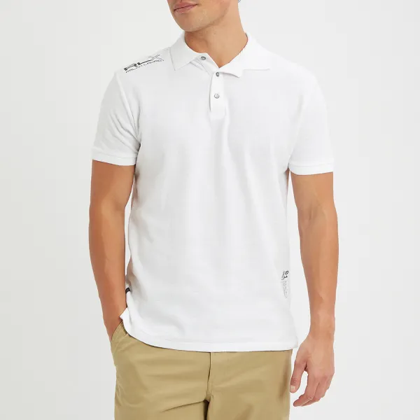 White Cotton Polo Shirt