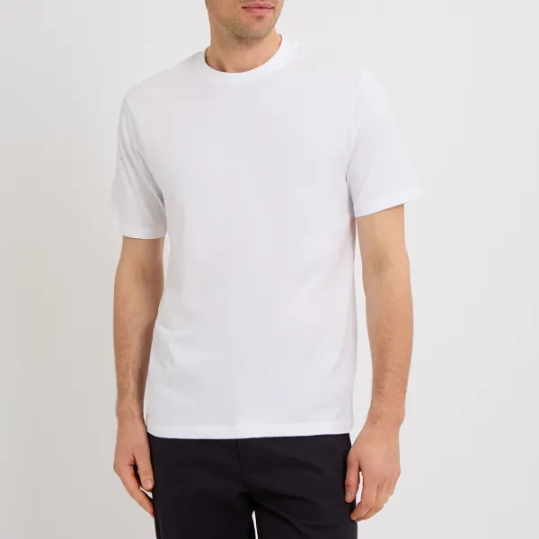 White Cromer Basic Cotton T-Shirt