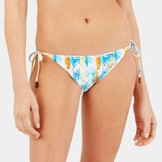 White Flore Bikini Top