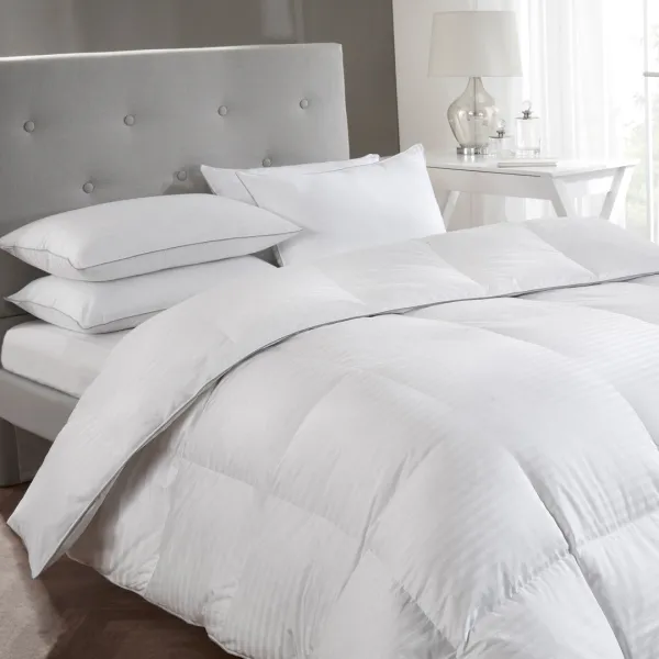 White Goose Down Super King 135 Tog Duvet - Multi