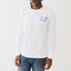 White High Density Space Print Cotton T hirt