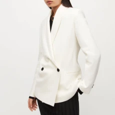 White Lalia Wool Blend Blazer