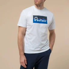 White Large Logo T hirt