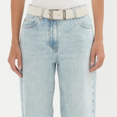 White Magla Suede Belt