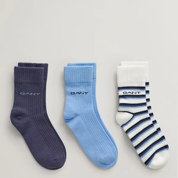 White -Pack Stripe Socks