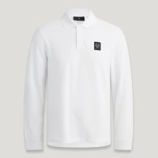 White Stewarton Cotton Polo Top