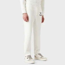 White Straight Tracksuit Bottoms