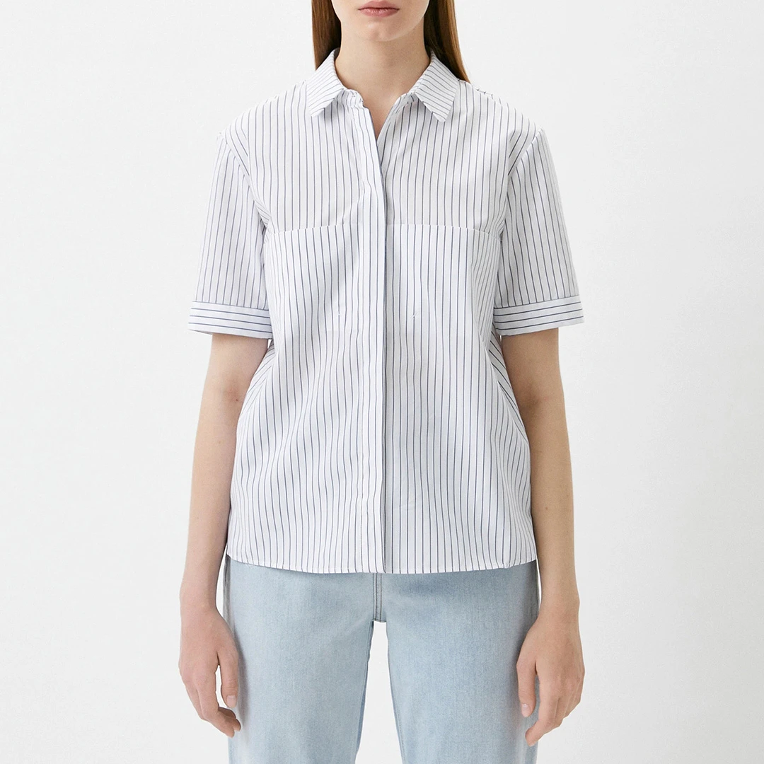 White Stripe Cotton Shirt ulti