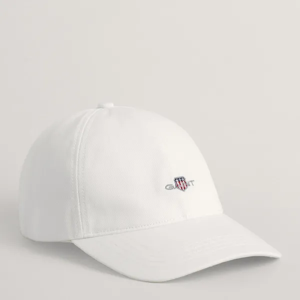 White Unisex Cotton Twill Cap - White