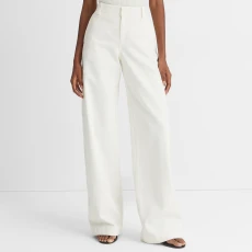 White Utility Cotton Pant