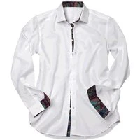 White With Snakeskin Accents Shirt, L